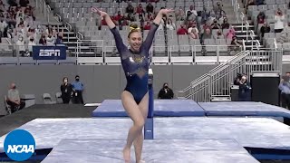 Natalie Wojcik beam routine — 2021 NCAA gymnastics championship [upl. by Ettezoj]