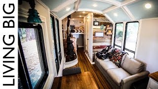 School Bus Converted To Incredible OffGrid Home [upl. by Tai]