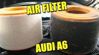 Change Air Filter on Audi A6 C7 [upl. by Kevyn965]