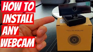 HOW TO INSTALL ANY WEBCAM  QUICK amp EASY [upl. by Clarabelle]