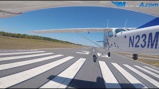 Gusty Crosswind Landings  MzeroA Flight Training [upl. by Gosnell]