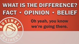 Difference Between Facts Opinions and Beliefs [upl. by Irep]