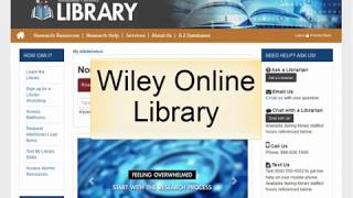 Wiley Online Library [upl. by Trefor]