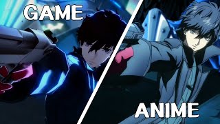 Satanael Shoots Yaldabaoth  Game VS Anime DUB P5A [upl. by Eiclehc122]