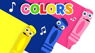 Color Song For Kids  Learning Colors For Children  Color Crew Pink  Green amp More From Color World [upl. by Avivah]