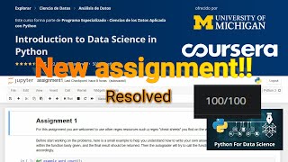 Introduction to Data Science in Python  Assignment 1  Patterns  Coursera  University of Michigan [upl. by Ellitnahc]