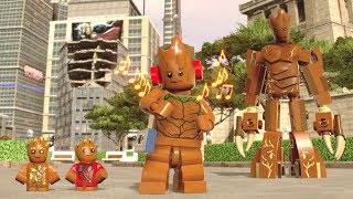 All Playable Groot Characters Unlocked  LEGO Marvel Super Heroes 2 Infinity War DLC Included [upl. by Faline657]