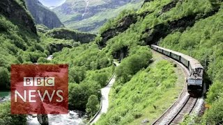 Flam The most beautiful train journey in the world BBC News [upl. by Hteazile]