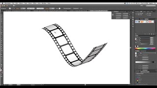 How to create 3D Film Strip in Adobe Illustrator Simple [upl. by Amaryl]