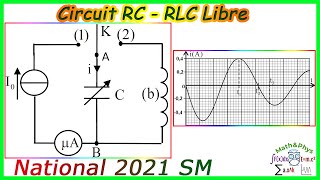 Examen National 2021 SM  Circuit RLC  Examen National électricité [upl. by Purse]