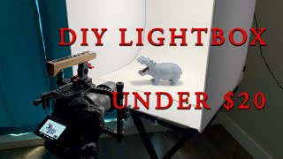 DIY LIGHTBOX FOR PRODUCT PHOTOGRAPHY FOR UNDER 20 [upl. by Lenoel]