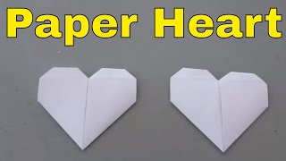 How To Make A Paper HeartFolding Origami Heart Tutorial [upl. by Abert]