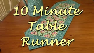 10 Minute Table Runner  The Sewing Room Channel [upl. by Candice]