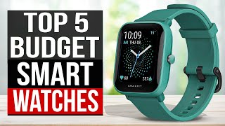 TOP 5 Best Budget Smartwatch 2024 [upl. by Ycnej]