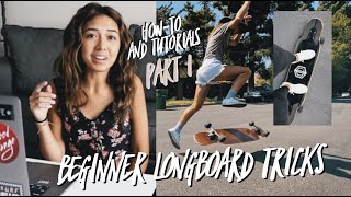 Beginner Longboard Freestyle Tricks  Part 1 [upl. by Nylsaj853]