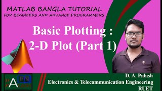 Matlab Bangla Tutorial 8  Basic Plotting  2 D Plot  Part 1 [upl. by Attelrak]