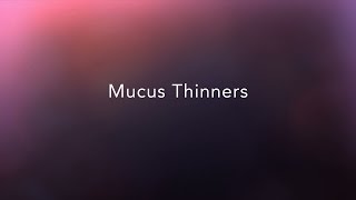 CF Foundation  What are mucus thinners [upl. by Nuaj]