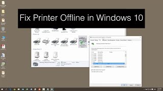 How to fix Printer Offline in Windows 10 or in Window 8 [upl. by Tadeo]