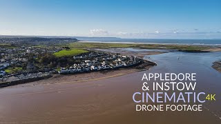 Appledore amp Instow North Devon England  Cinematic Drone Footage 4K  DJI Mavic Air 2 [upl. by Anama212]