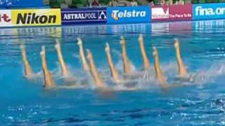 Synchronized SwimmingUSA Team 2007 Fina World Championship [upl. by Dwyer911]