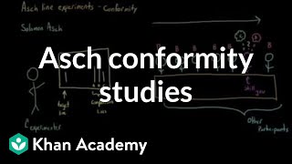 Asch conformity studies Asch line studies  Behavior  MCAT  Khan Academy [upl. by Annissa]