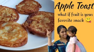 Easy and Health Evening snack recipe in Tamil  Apple Toast  Toddler friendly  Fruit snack ideas [upl. by Yniattirb]