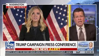 Fox News cuts away from Donald Trumps spokeswoman Kayleigh McEnany over election fraud claims [upl. by Riker]