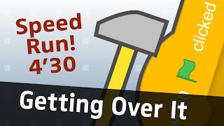 Speed Run with Outtakes  Getting Over It  4 minutes 30 seconds [upl. by Ahsekyt874]