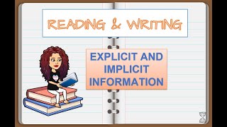 Grade 11  Reading and Writing Module 3 Explicit and Implicit Information Based on the MELCs [upl. by Odiug52]