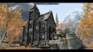 Lakeside Riften Manor  SkyrimSpecial Edition House Mod [upl. by Annahsirhc]