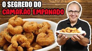 O segredo do Camarão Empanado Crocante e Sequinho do Chef Taico [upl. by Otrebogad802]