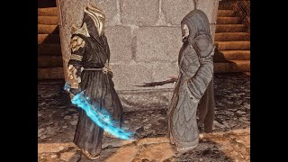 Skyrim NPC Battle  The Greybeards Vs Miraak [upl. by Roath214]