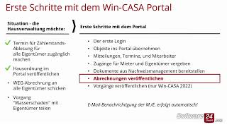 Erste Schritte mit dem WinCASA Portal 06  Abrechnung veröffentlichen [upl. by Aivan]