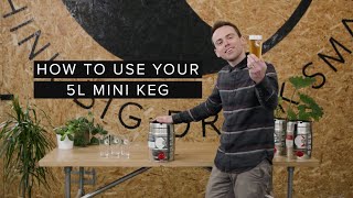 How To Use Your 5L Mini Keg  Small Beer Brew Co [upl. by Ellenwahs]