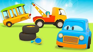 Car cartoons full episodes  Helper cars cartoon Leo the truck amp cars for kids [upl. by Verger]