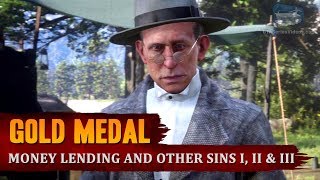 Red Dead Redemption 2  Mission 14  Money Lending and Other Sins I II amp III Gold Medal [upl. by Editha984]