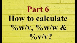 How to calculate wv ww amp vv [upl. by Martguerita493]