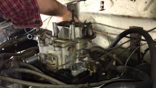 Motorcraft rebuilt carburetor installation 302 Ford [upl. by Matthia937]