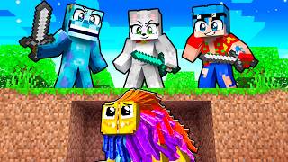 3 Cazadores VS Invictor YARNABY en Minecraft 😨 Manhunt POPPY PLAYTIME 4 [upl. by Ertha]