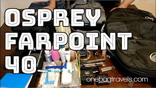 Osprey Farpoint 40 Review and Packing Demo [upl. by Ailalue]