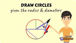 Draw Circles Given the Radius or Diameter [upl. by Ajan339]