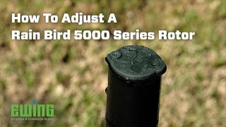 How To Adjust A Rain Bird 5000 Series Rotor [upl. by Colinson]