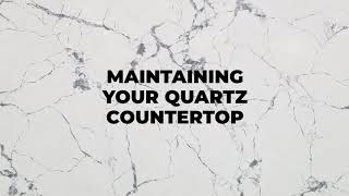 Maintaining your Quartz countertop [upl. by Yajnas667]