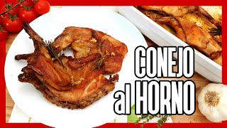 😋 Cómo Hacer CONEJO AL HORNO ► Receta de CONEJO ASADO Jugoso [upl. by Rosalyn]