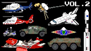 Vehicles Collection Volume 2  Emergency Space amp Military  The Kids Picture Show [upl. by Simara]