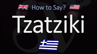 How to Pronounce Tzatziki Sauce CORRECTLY [upl. by Quiteria]