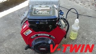 VANGUARD VTWIN 16HP BRIGGS AND STRATTON MANCO GOKART [upl. by Barby844]