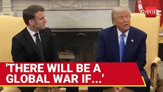 Trump Full WW3 Speech Macron Stunned As Trump Drops World War 3 Bombshell Over RussiaUkraine War [upl. by Ardnajela]