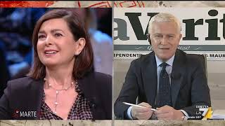 Boldrini vs Belpietro Occupiamoci degli italiani Limmigrazione è un problema professoressa [upl. by Ihab565]