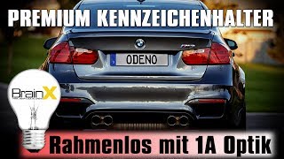 Rahmenlose Kennzeichenhalter mit Power Klett Montage und Test  Nummernschild wechseln [upl. by Forster]